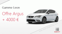 Offre Argus + 4000 euros sur la gamme SEAT Leon 